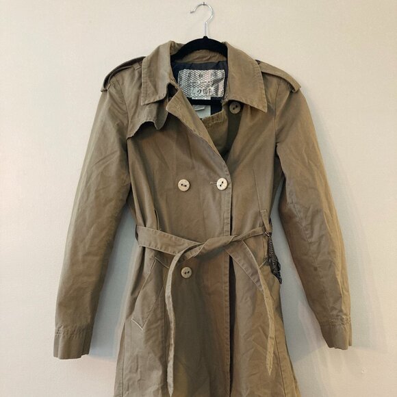 VINTAGE Diesel rising sun trench coat - Picture 2 of 4